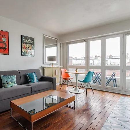 Charming With Balcony And View - 1bdr 2p - 19th Arr Apartamento *